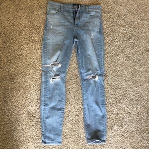 Distressed Lucky Brand Bridgette Skinny Jeans
